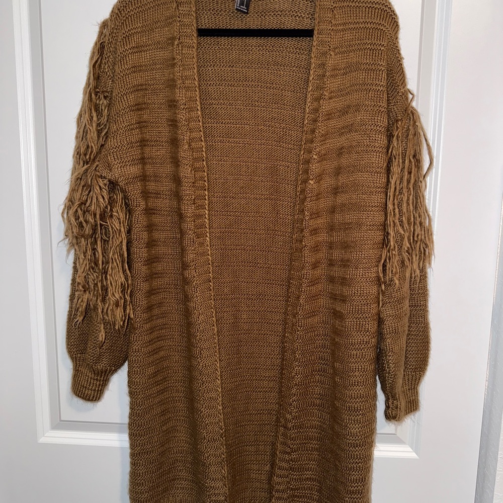 Forever 21 Brown Knit Cardigan